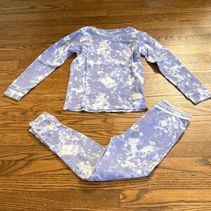 Vaenait Baby Kids Blue Tie-Dye Pajama Set Size 8